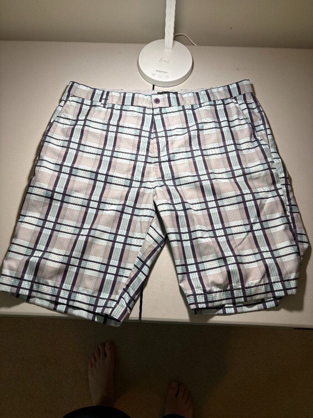 Sligo Grey/Blue golf shorts